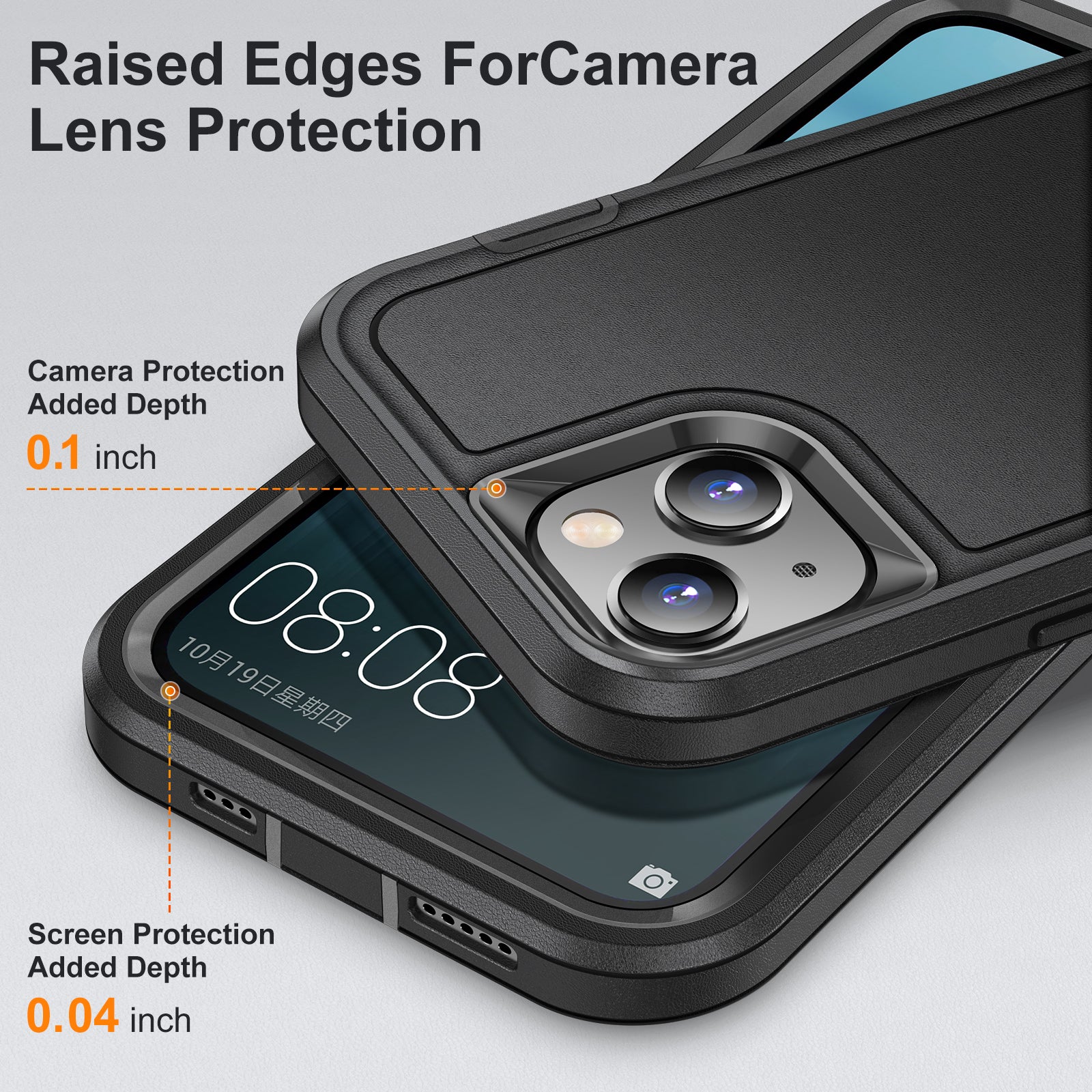 For iPhone 13 14 Phone Case TPU+PC Shockproof Protection Cover with Inner EVA Paper For iPhone 13 14 Phone Case TPU+PC Shockproof Protection Cover with Inner EVA Paper